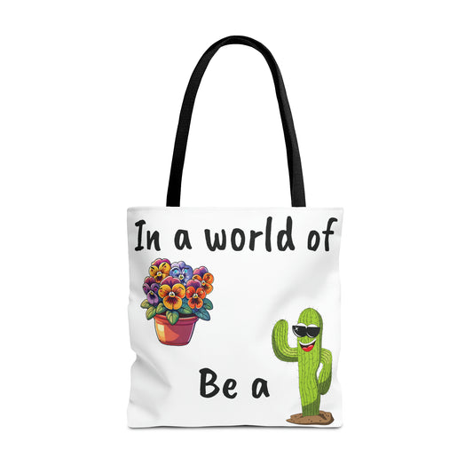 In a World of Pansies Tote Bag